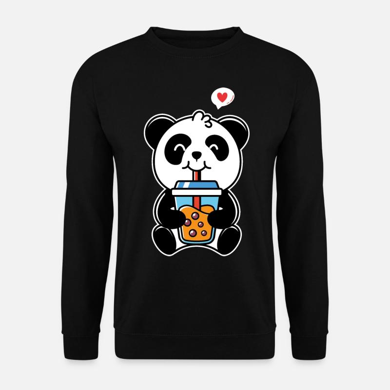 Panda drink - Unisex Sweatshirt - black