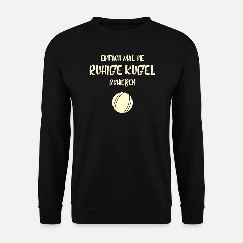 Boule Boccia Petanque - Unisex Pullover - Schwarz