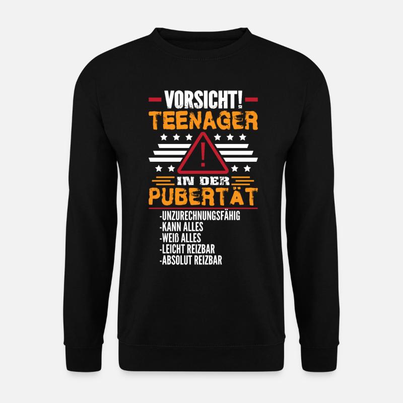 Teenager in der Pubertät - Unisex Pullover - Schwarz