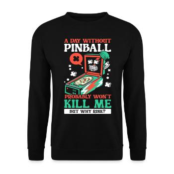Jeux d’arcade Jeu vidéo Nerd Streamer - Sweat-shirt Unisexe - noir - Devant - Alina (178cm) & Michal (187cm)