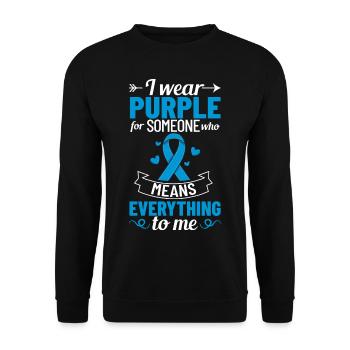 Epilepsy Convulsive disease Epileptic seizure - Unisex Sweatshirt - black - Front - Alina (178cm) & Michal (187cm)