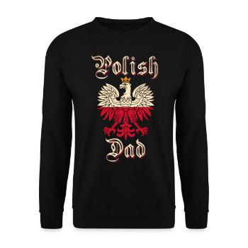 Poland Father Polish - Unisex Sweatshirt - black - Front - Alina (178cm) & Michal (187cm)