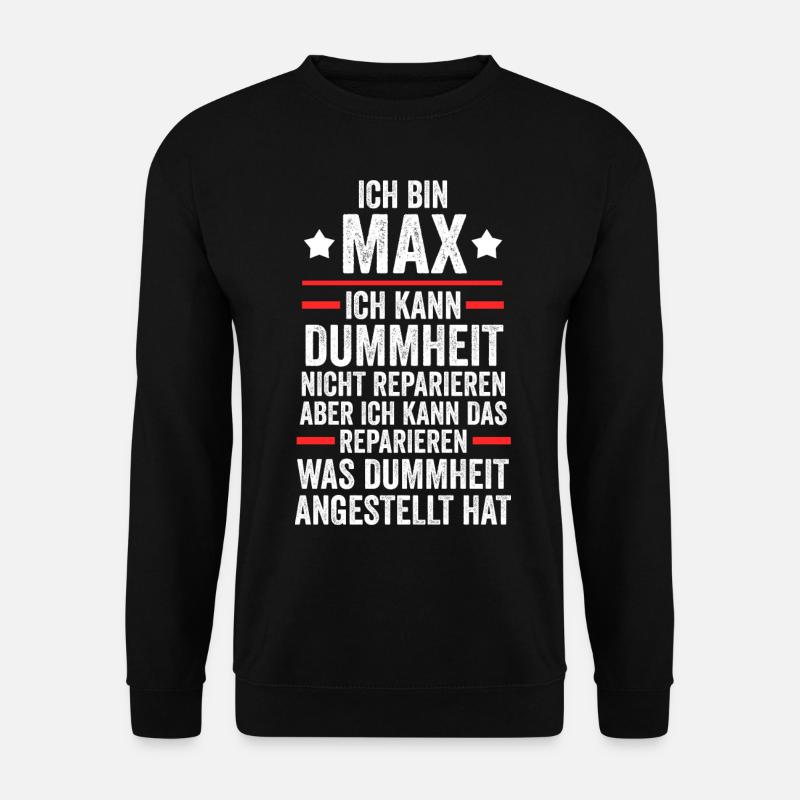 Max - Unisex Pullover - Schwarz