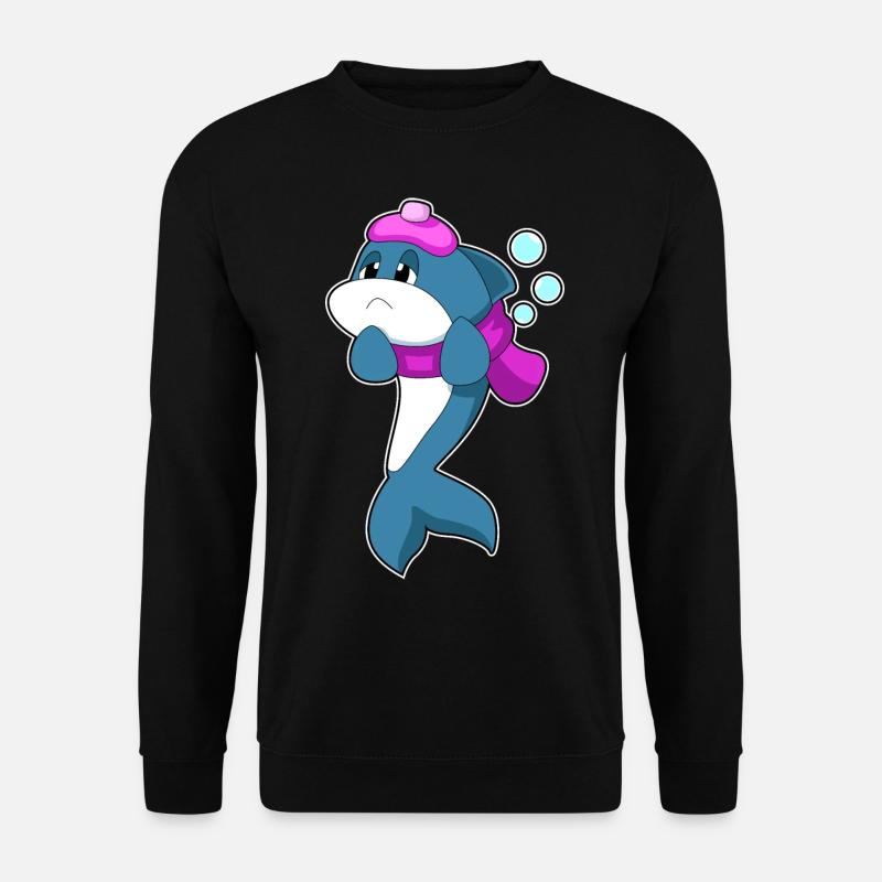 Delfin Kopfschmerzen - Unisex Pullover - Schwarz