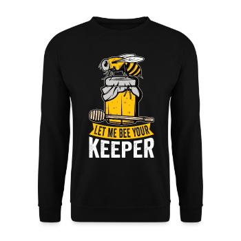 beekeeper beekeeper bees honey bee beekeeping - Unisex Sweatshirt - black - Front - Alina (178cm) & Michal (187cm)