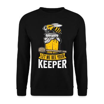beekeeper beekeeper bees honey bee beekeeping - Unisex Sweatshirt - black - Front - Alina (178cm) & Michal (187cm)