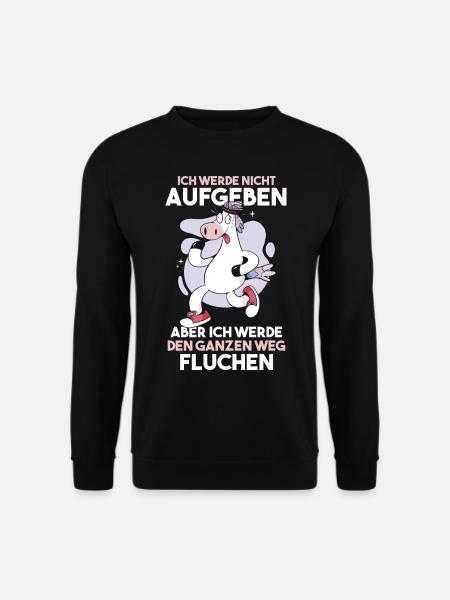 Läufer Joggen Einhorn Laufen - Unisex Pullover - Schwarz
