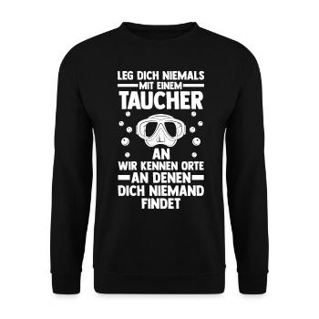 Schullehrerin Lehrerin - Unisex Pullover - Schwarz - Vorne - Alina (178cm) & Michal (187cm)