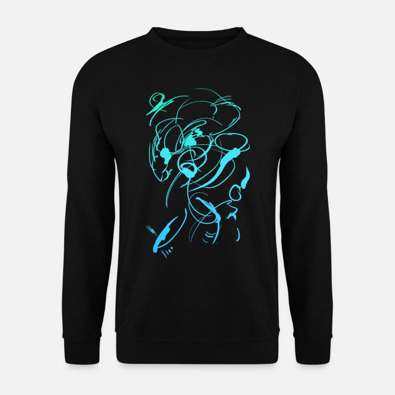 Abstakt Design - Unisex Pullover - Schwarz