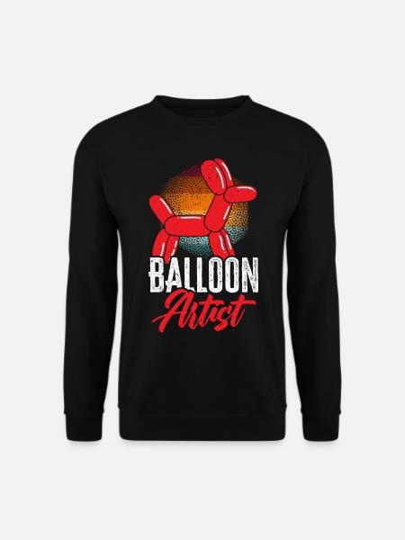 Ballonkünstler Ballonverdrehung Ballonmodellierung - Unisex Pullover - Schwarz