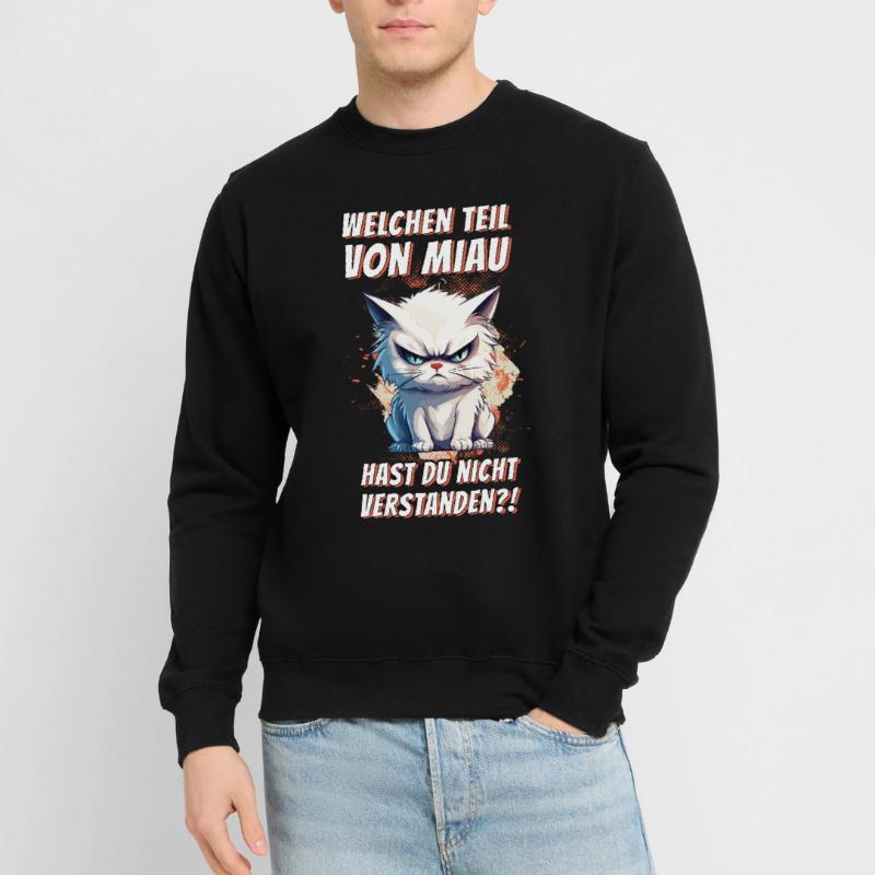 cat grumpy grumpy grumpy meow funny Unisex Sweatshirt