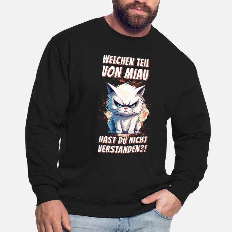 cat grumpy grumpy grumpy meow funny Unisex Sweatshirt