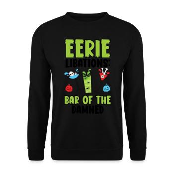 Scary drinks: Bar of the damn Halloween - Unisex Sweatshirt - black - Front - Alina (178cm) & Michal (187cm)