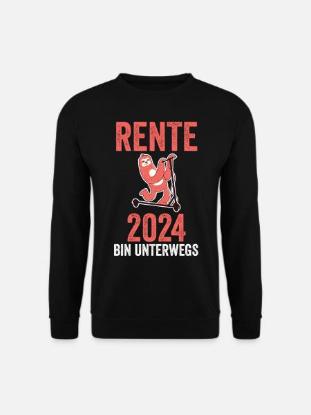Rentner 2024 Pension Ruhestand Rente - Unisex Pullover - Schwarz