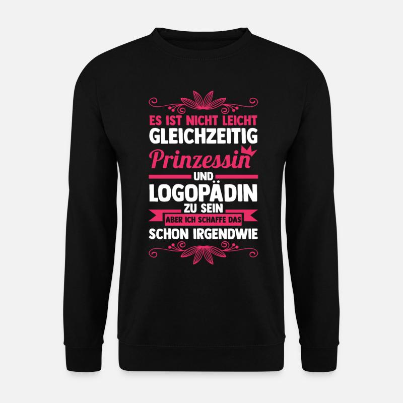Logopädie Logopädin - Unisex Pullover - Schwarz