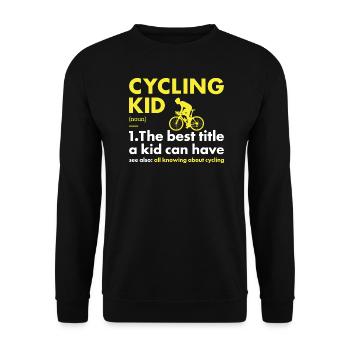 Sport Kid Cycling - Unisex Pullover - Schwarz - Vorne - Alina (178cm) & Michal (187cm)