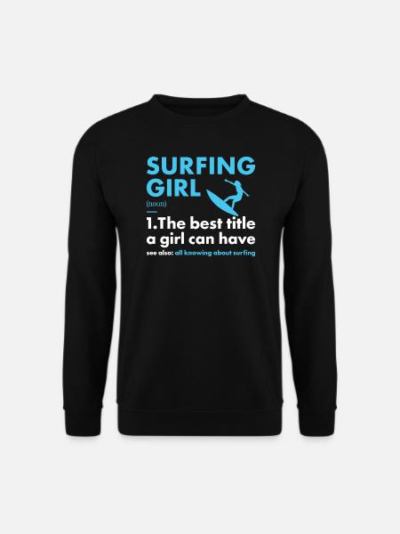 Sport Fille Surf - Sweat-shirt Unisexe - noir