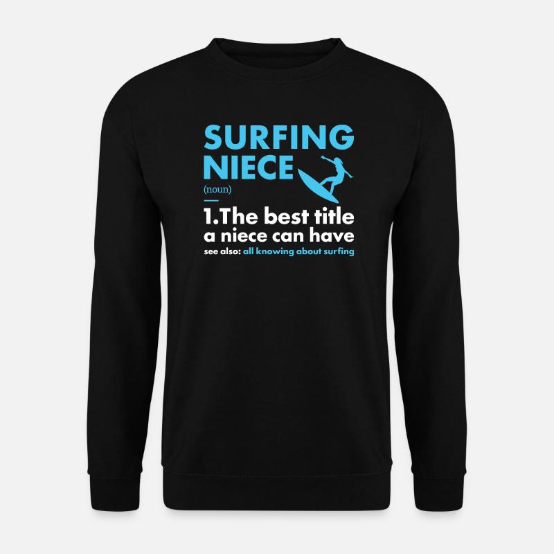 Sport Niece Surfing - Unisex Pullover - Schwarz