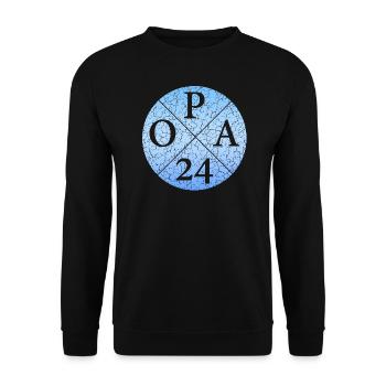 OPA24 Opa 2024 - Unisex Pullover - Schwarz - Vorne - Alina (178cm) & Michal (187cm)