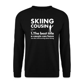Sport Cousin Skiing - Unisex Pullover - Schwarz - Vorne - Alina (178cm) & Michal (187cm)
