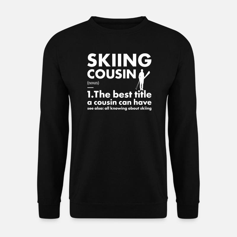 Sport Cousin Skiing - Unisex Sweatshirt - black
