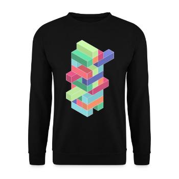 Game - Unisex Sweatshirt - black - Front - Alina (178cm) & Michal (187cm)