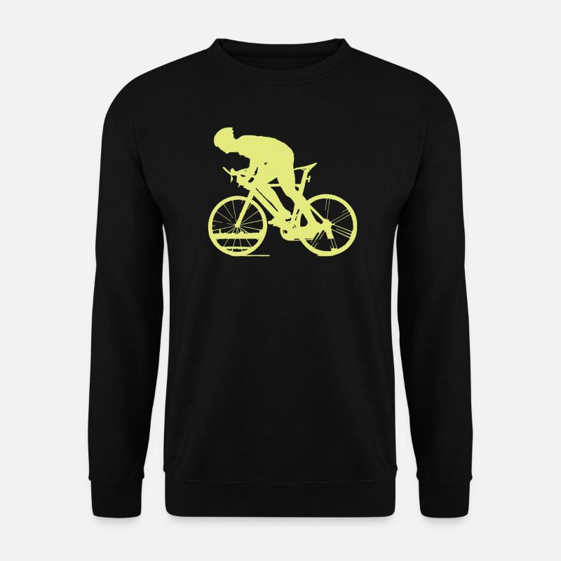 Cycling - Yellow - Unisex Pullover - Schwarz