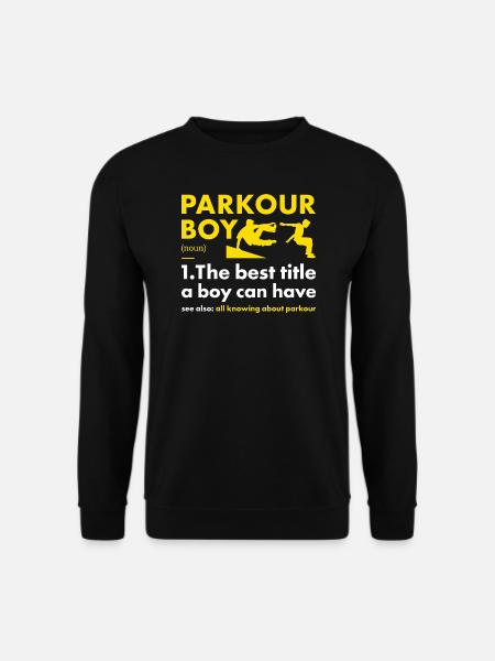 Traceur Boy Definition Parkour - Unisex Sweatshirt - black