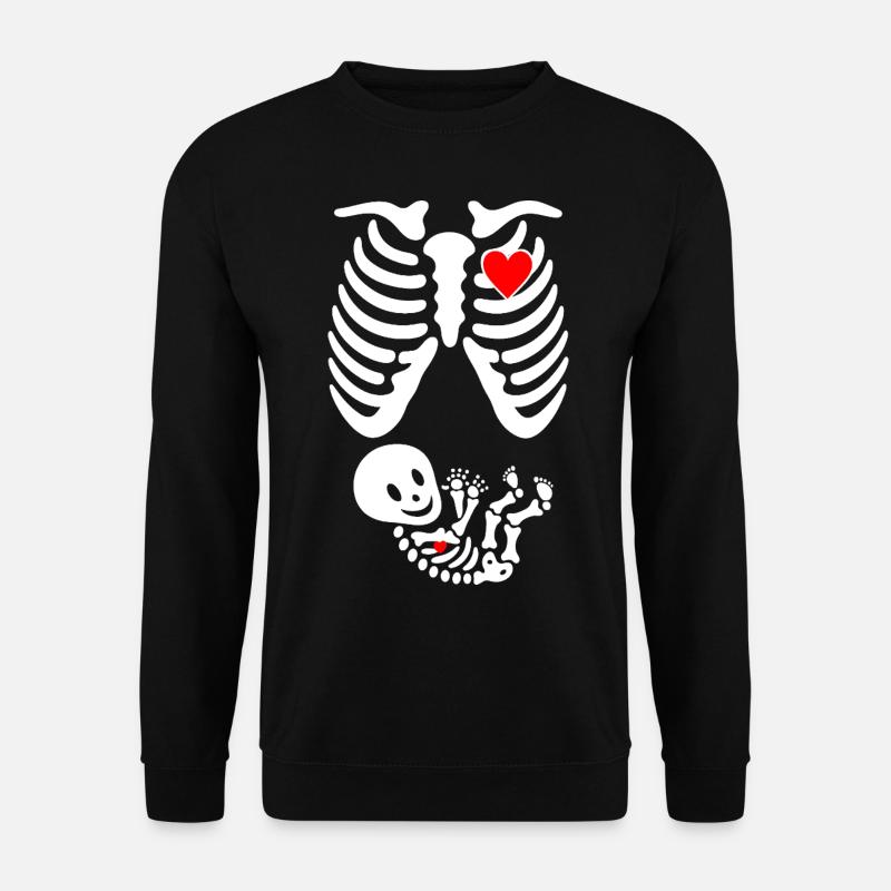 Mama & Baby: Herzschlag Liebe - Unisex Pullover - Schwarz
