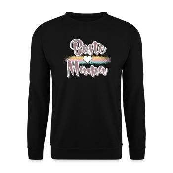 Mama - Unisex Pullover - Schwarz - Vorne - Alina (178cm) & Michal (187cm)