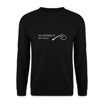 ! - Unisex Pullover - Schwarz - Vorne - Alina (178cm) & Michal (187cm)