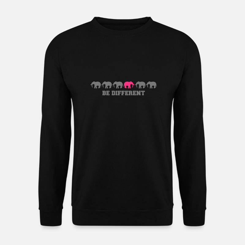 Elephants Be Different - Unisex Pullover - Schwarz