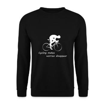 Fahrradsport Rennrad Fahrrad Gravel Zeitfahrrad - Unisex Pullover - Schwarz - Vorne - Alina (178cm) & Michal (187cm)