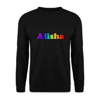 Alisha - Unisex Sweatshirt - black - Front - Alina (178cm) & Michal (187cm)