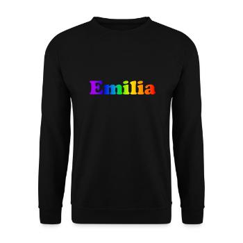 Emilia - Unisex Pullover - Schwarz - Vorne - Alina (178cm) & Michal (187cm)