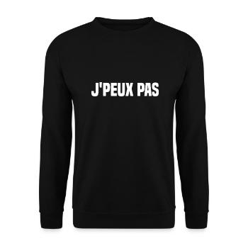 J'peux pas. - Sweat-shirt Unisexe - noir - Devant - Alina (178cm) & Michal (187cm)
