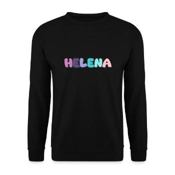 Name - Helena - Unisex Sweatshirt - black - Front - Alina (178cm) & Michal (187cm)