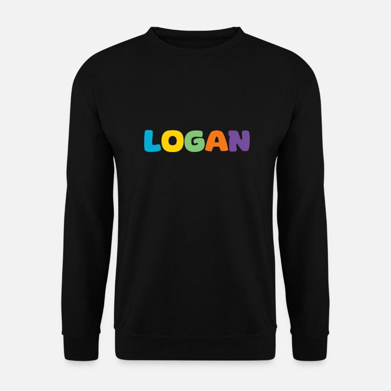Name - Logan - Unisex Sweatshirt - black