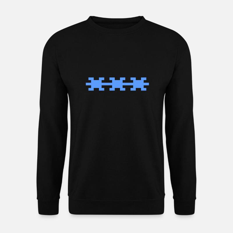 C-64 * ThreeStars * retro * C 64 * - Unisex Pullover - Schwarz