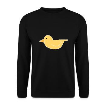 Duck Bird Chick Animal Icon - Unisex Sweatshirt - black - Front - Alina (178cm) & Michal (187cm)