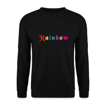 Regenbogen - Unisex Pullover - Schwarz - Vorne - Alina (178cm) & Michal (187cm)