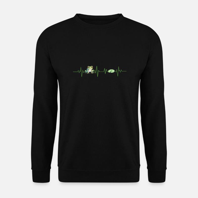 Frog heartbeat - Unisex Sweatshirt - black