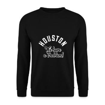 Houston nous avons un problème - Sweat-shirt Unisexe - noir - Devant - Alina (178cm) & Michal (187cm)