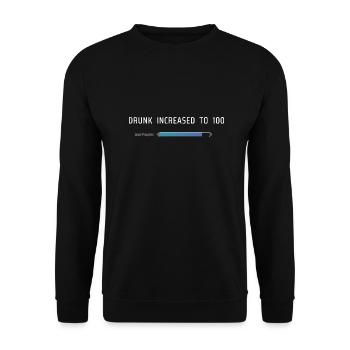 Ivresse augmentée à 100 - Sweat-shirt Unisexe - noir - Devant - Alina (178cm) & Michal (187cm)
