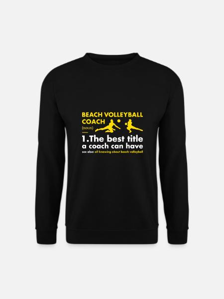 Sport Coach Definition Beach Volleyball - Unisex Pullover - Schwarz