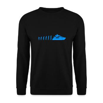 Boat Captain Evolution - Unisex Sweatshirt - black - Front - Alina (178cm) & Michal (187cm)