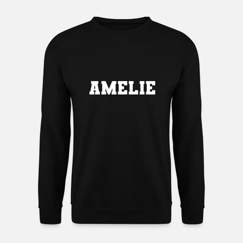 Name - Amelie - Unisex Sweatshirt - black