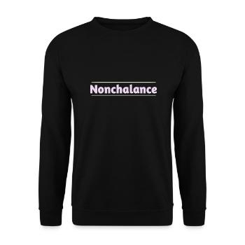 Nonchalance - Unisex Pullover - Schwarz - Vorne - Alina (178cm) & Michal (187cm)