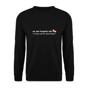 Keine E-toqui el el ous - Unisex Pullover - Schwarz - Vorne - Alina (178cm) & Michal (187cm)
