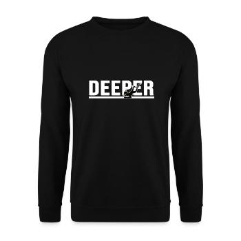 Taucher tauchen abgetaucht apnoe Tauchschule - Unisex Pullover - Schwarz - Vorne - Alina (178cm) & Michal (187cm)